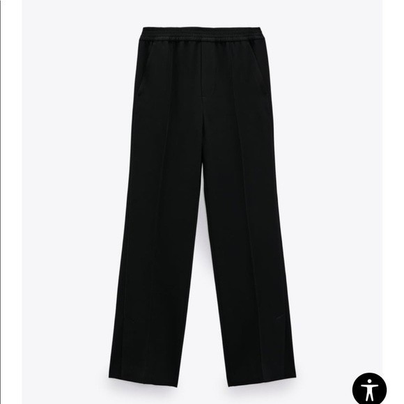 ZARA | black pants with side vents NWT - Picture 5 of 7